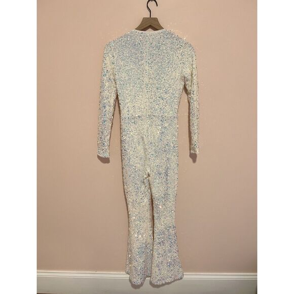 Show Me Your MuMu Sparkling White Jumpsuit - Picture 12 of 13